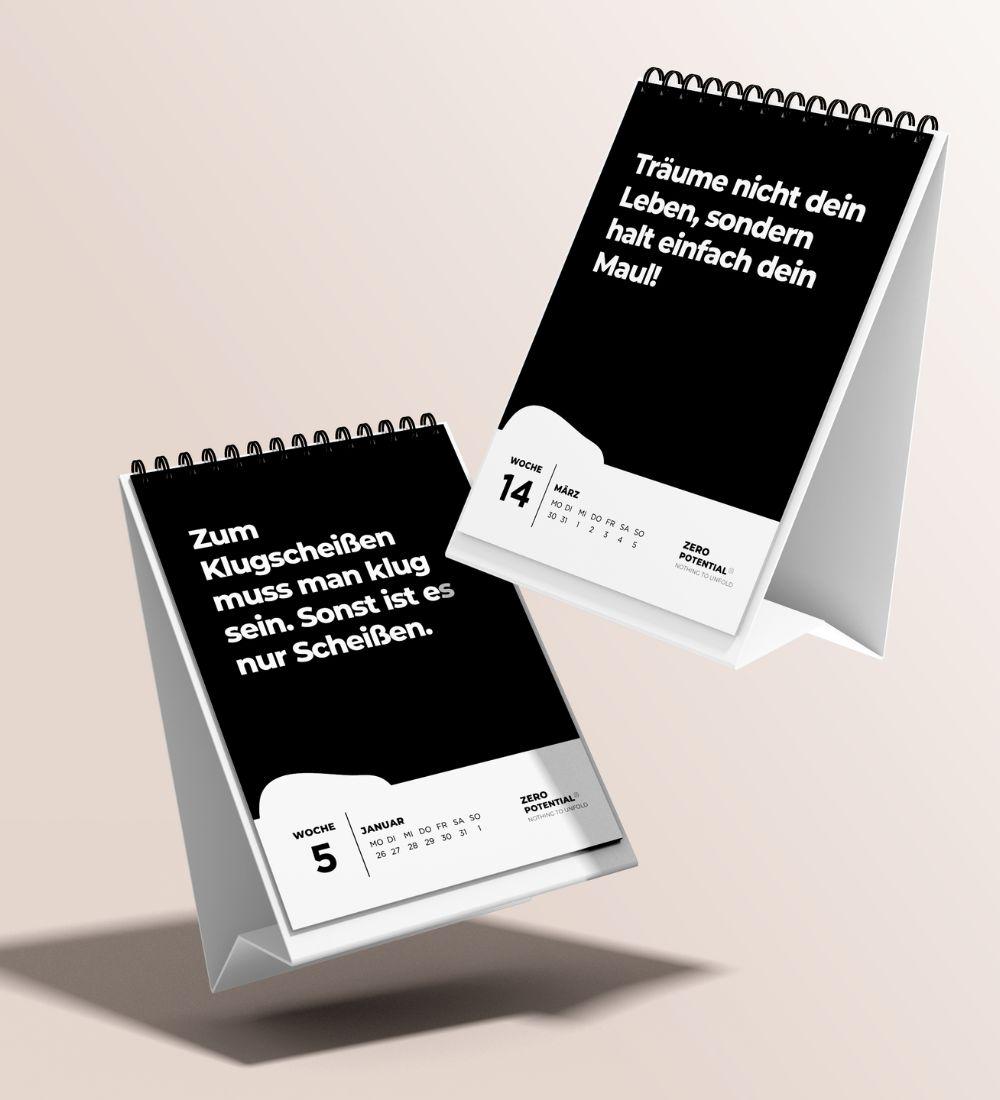 Deotiverende tafelkalender 2026, 52 weken, et 52 niet-otiverende