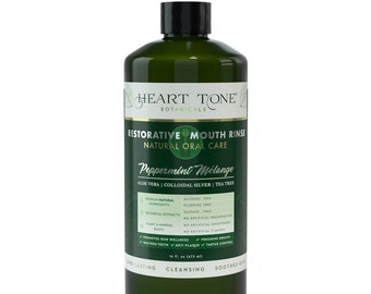 Restorative Mouth Wash & Rinse | 18 Botanical Extracts | Colloidal Silver | Aloe Vera | Xylitol | pH Balanced | Enamel Safe | Co2 Extracts