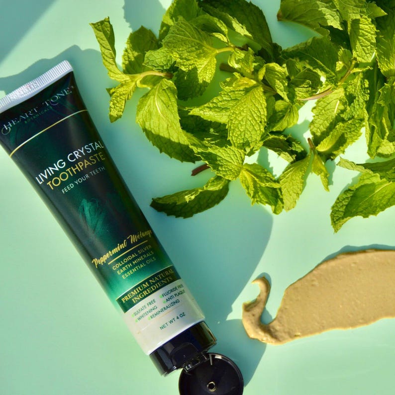 Natural Toothpaste Fluoride Free | Hydroxyapatite Theobromine Colloidal Silver | Organic Botanical | Sensitive Teeth | Handcrafted image 5