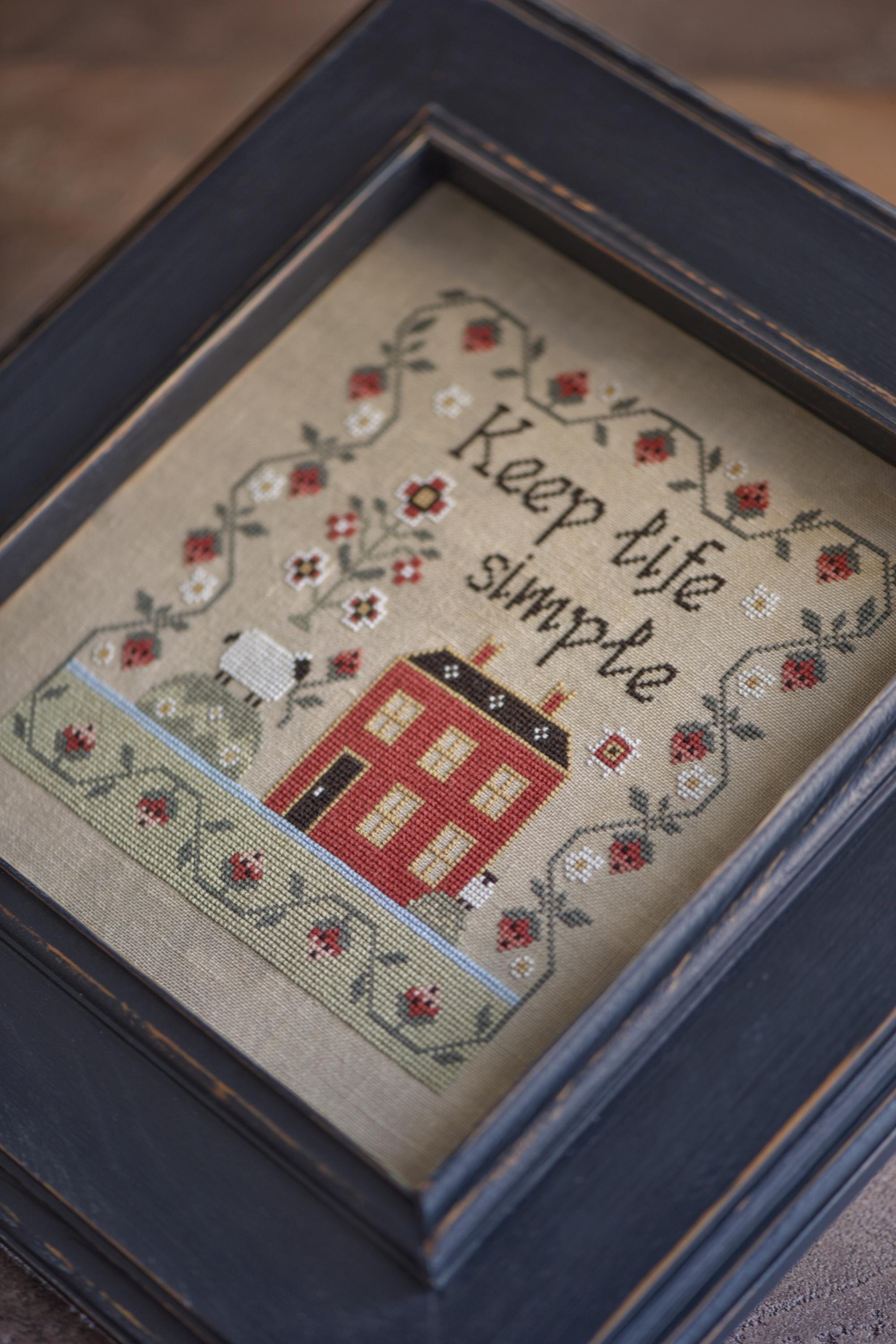 Strawberry Harvest Sampler: Primitive Counted Cross Stitch Pattern PDF ...