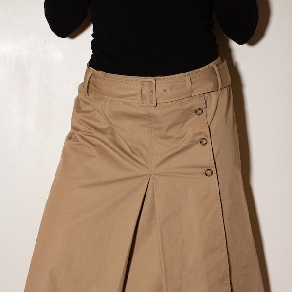 Vintage Prada Pleated A-line Skirt