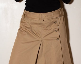 Vintage Prada Pleated A-line Skirt