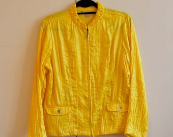 Vintage Laura Ashley Yellow Summer Jacket