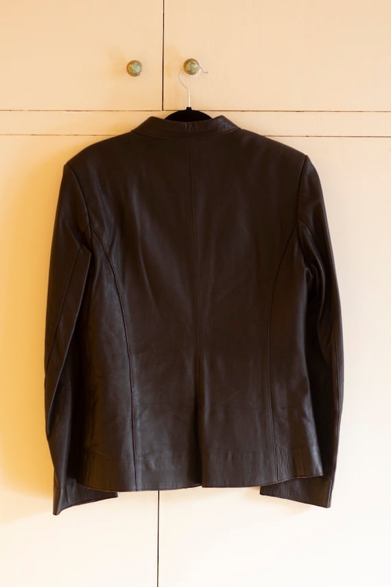 Vintage John Galliano Leather Biker Jacket - image 3