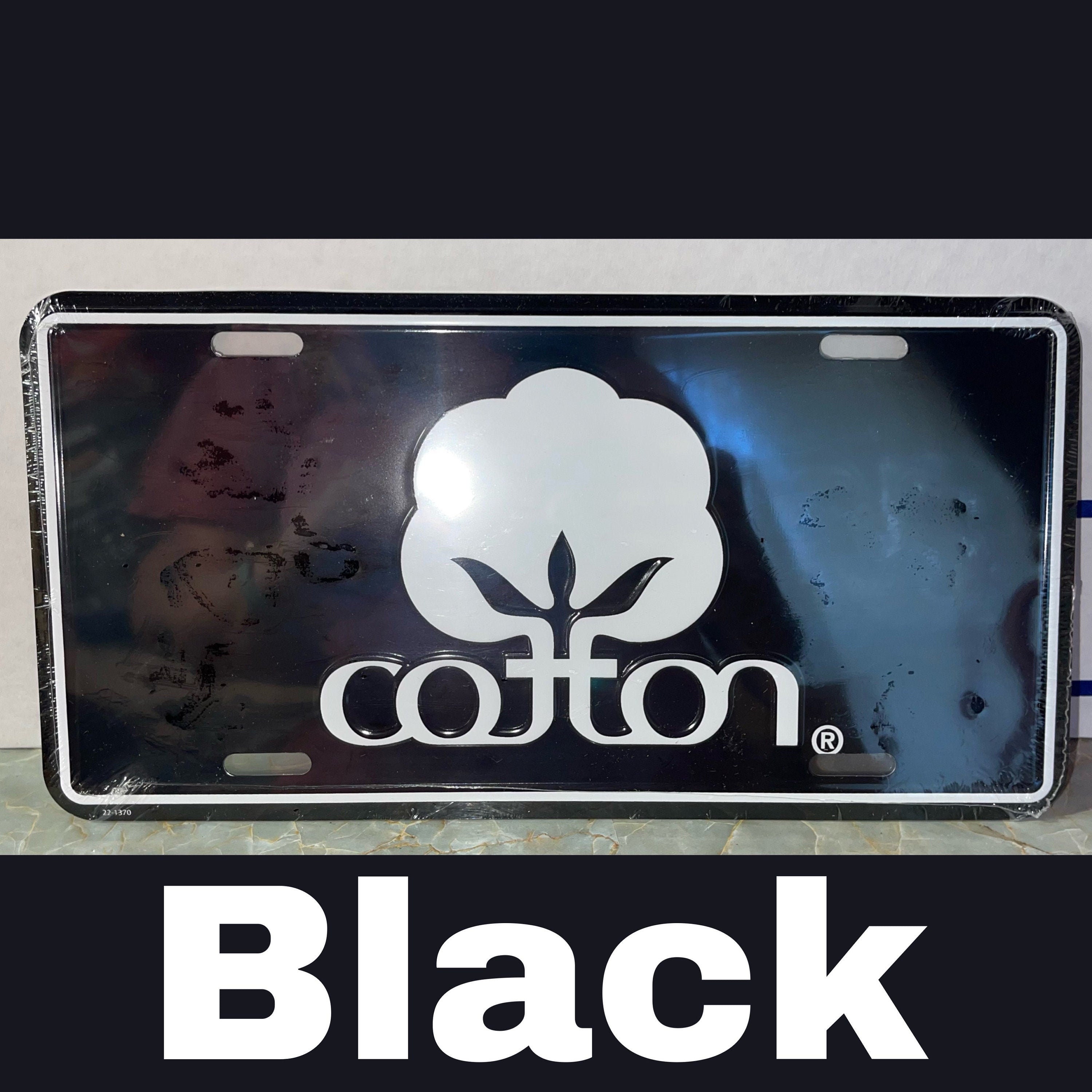 Cotton License Plate Etsy