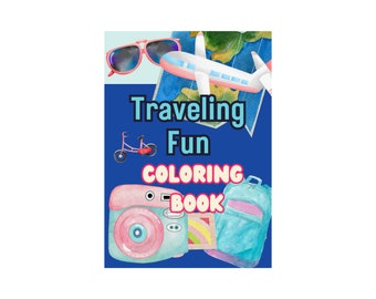Travel Coloring Book – Instant Download