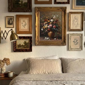 Victorian Floral Print: Dark Academia Antique Flower Art (Digital Download) image 14