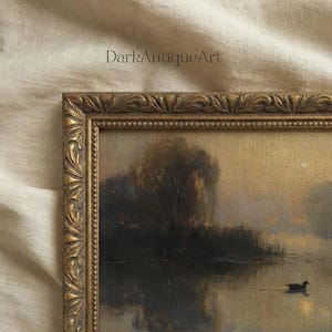 Tranquil landscape artwork illustrating a harmonious morning by a soothing lake.