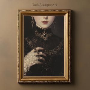 Ritrattistica gotica: decorazioni vittoriane Dark Academia (download digitale)