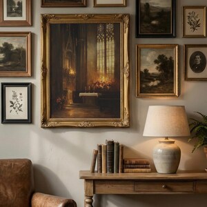 Gothic Cathedral Art Print: Dark Academia Religious Decor (Digital Download) image 16