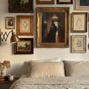 Dark Academia Couple Art Print: Elegant Ballroom Decor (Digital Download) image 14