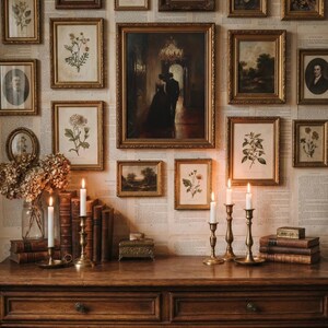 Dark Academia Couple Art Print: Elegant Ballroom Decor (Digital Download) image 15