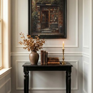 Dark Academia Library Painting: Moody Vintage Wall Art (Digital Download) image 13