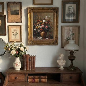 Victorian Floral Print: Dark Academia Antique Flower Art (Digital Download) image 10