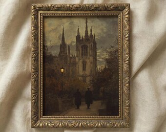 Gothic Kathedrale Print: Dark Academia Dekor (Digitaler Download)