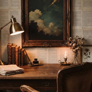 Celestial Night Sky Art Print: Dark Academia Decor (Digital Download) image 12