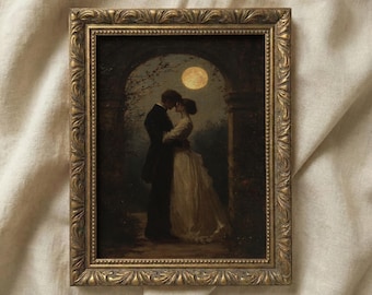 Dark Academia Lovers Print: Victorian Gothic Home Decor (Digital Download)