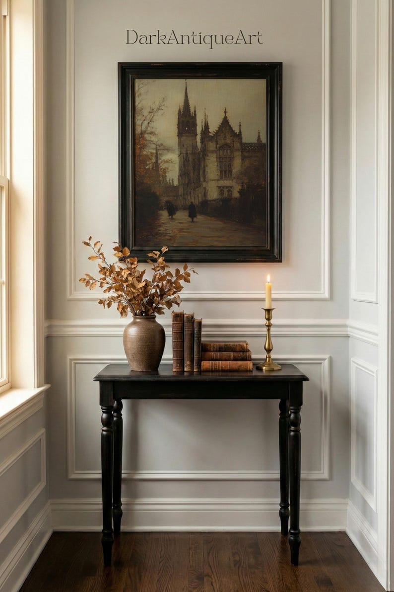 Gothische Kathedrale Art Print: Dark Academia Vintage Architektur (Digitaler Download) Bild 13