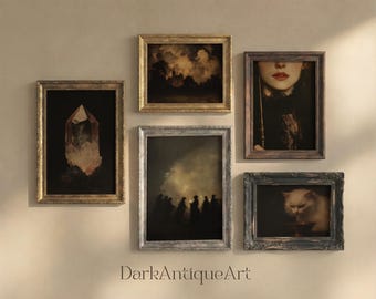 Witchcore Gallery Wall Art Set: Dark Academia Decor (digitale download)