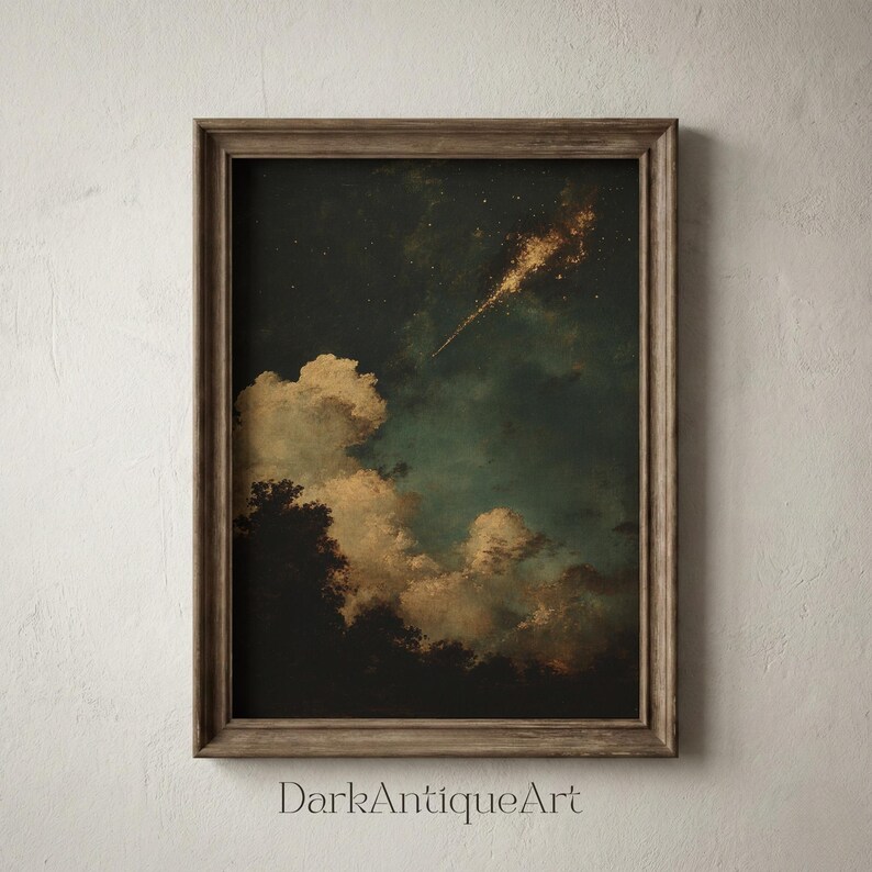 High-quality digital download showing an enchanting starlit scene, a must-have for those inclined towards celestial themes.