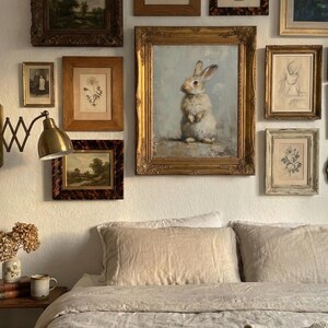 Vintage Bunny Painting | Victorian Cottagecore Nursery Art (Digital Download) image 14