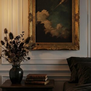 Celestial Night Sky Art Print: Dark Academia Decor (Digital Download) image 11