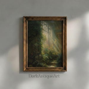 Renaissance Greenhouse Art Print: Victorian Botanical Painting (Digital Download)