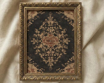 Antique Tapestry Pattern | Dark Academia Textile Print, Vintage Decorative Printable, Elegant Home Decor Art