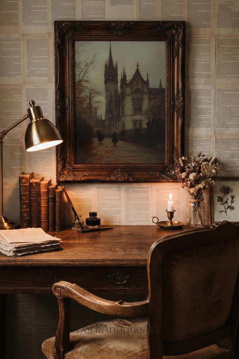Gothische Kathedrale Art Print: Dark Academia Vintage Architektur (Digitaler Download) Bild 12