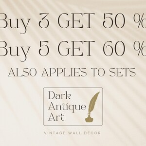 Dark Academia Library Painting: Moody Vintage Wall Art (Digital Download) image 4