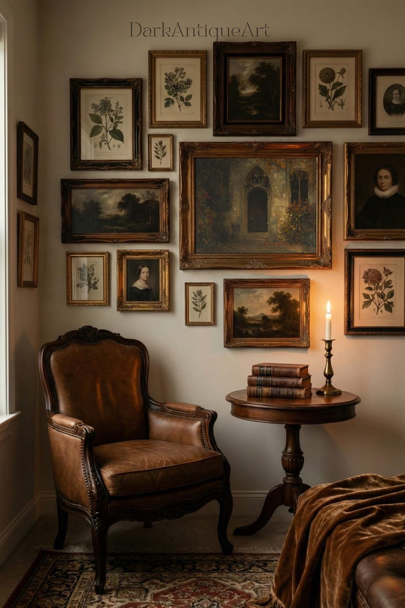 Dark Academia Kunstdruck: Gotische Architektur, Arbeitszimmer Dekor (Digitaler Download) Bild 11