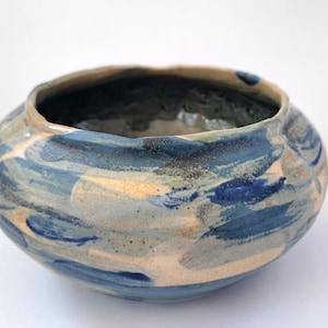 Blue Horizon Bowl – Handcrafted Ceramic Art for Ocean Inspired and Coastal Decor