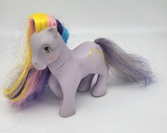 My Little Pony Brush &#39;n Grow Rainbow Hasbro made in Hong Kong 1985 G1 Ringlets