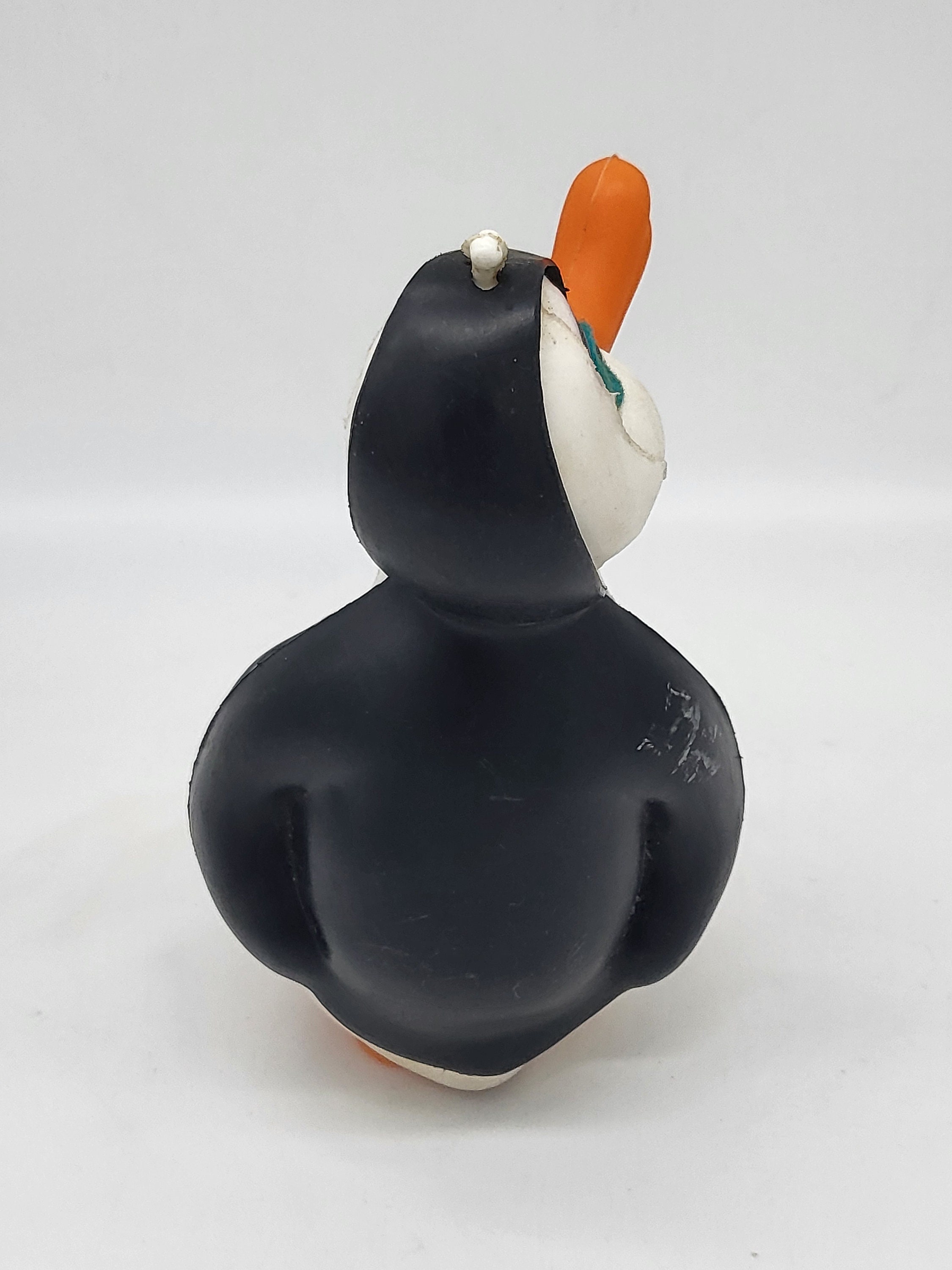 Figurine Nestor Le Pingouin ORTF Vintage Années 70 Avec étiquette D'origine