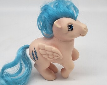 MLP vintage My Little Pony G1 pink blue FIREFLY Pegasus lightning bolt 1983 hasbro