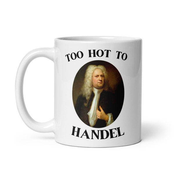 Trop chaud pour Handel - Tasse de musique drôle