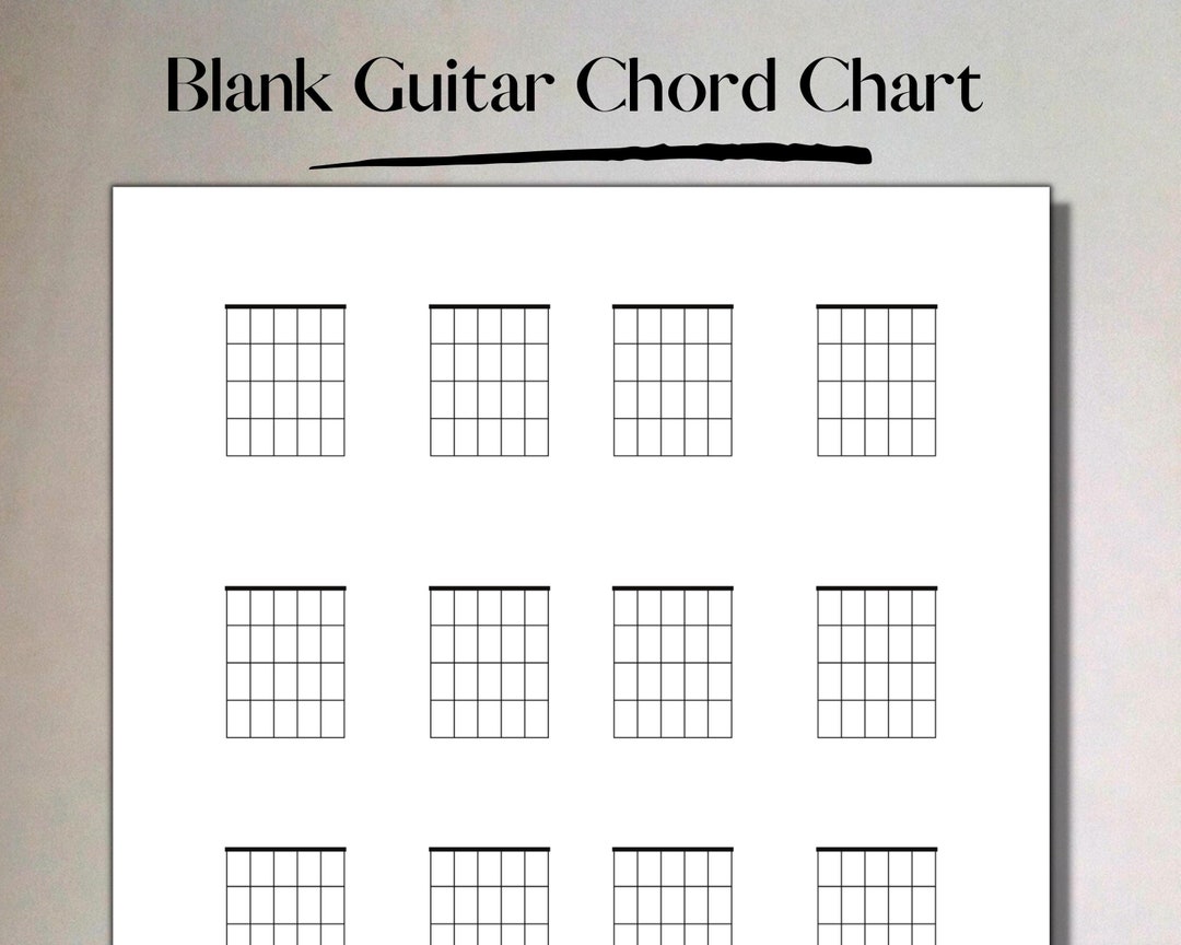 Printable Guitar Chord Chart Blank Guitar Chords Template Guitar Printable Guitar Chord Chart Blank Guitar Chords Template Guitar