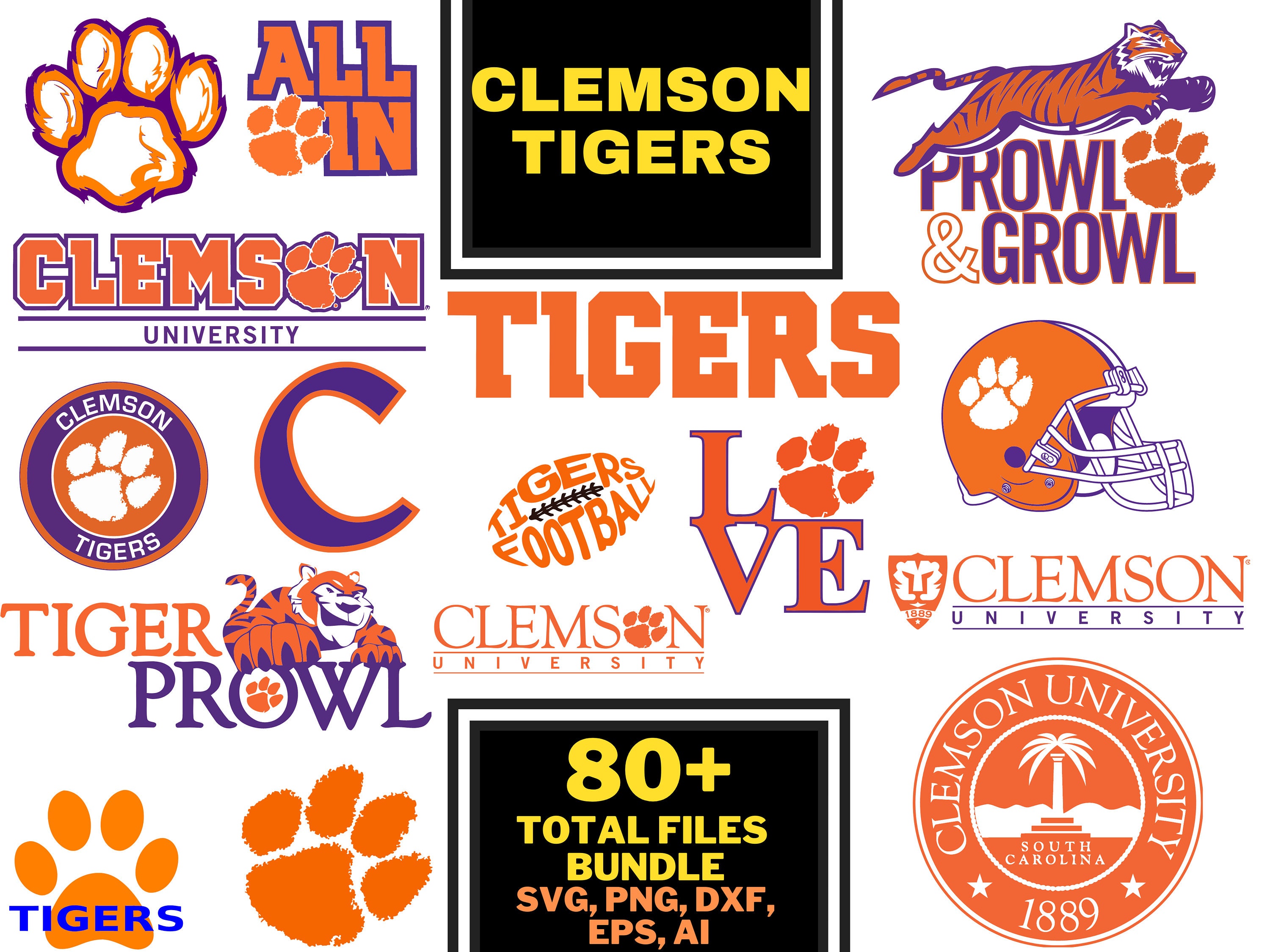 Clemson Tigers Mascot Clipart