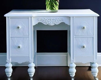FOR SALE! Petite Jacobean White Vanity-contact me before purchasing!