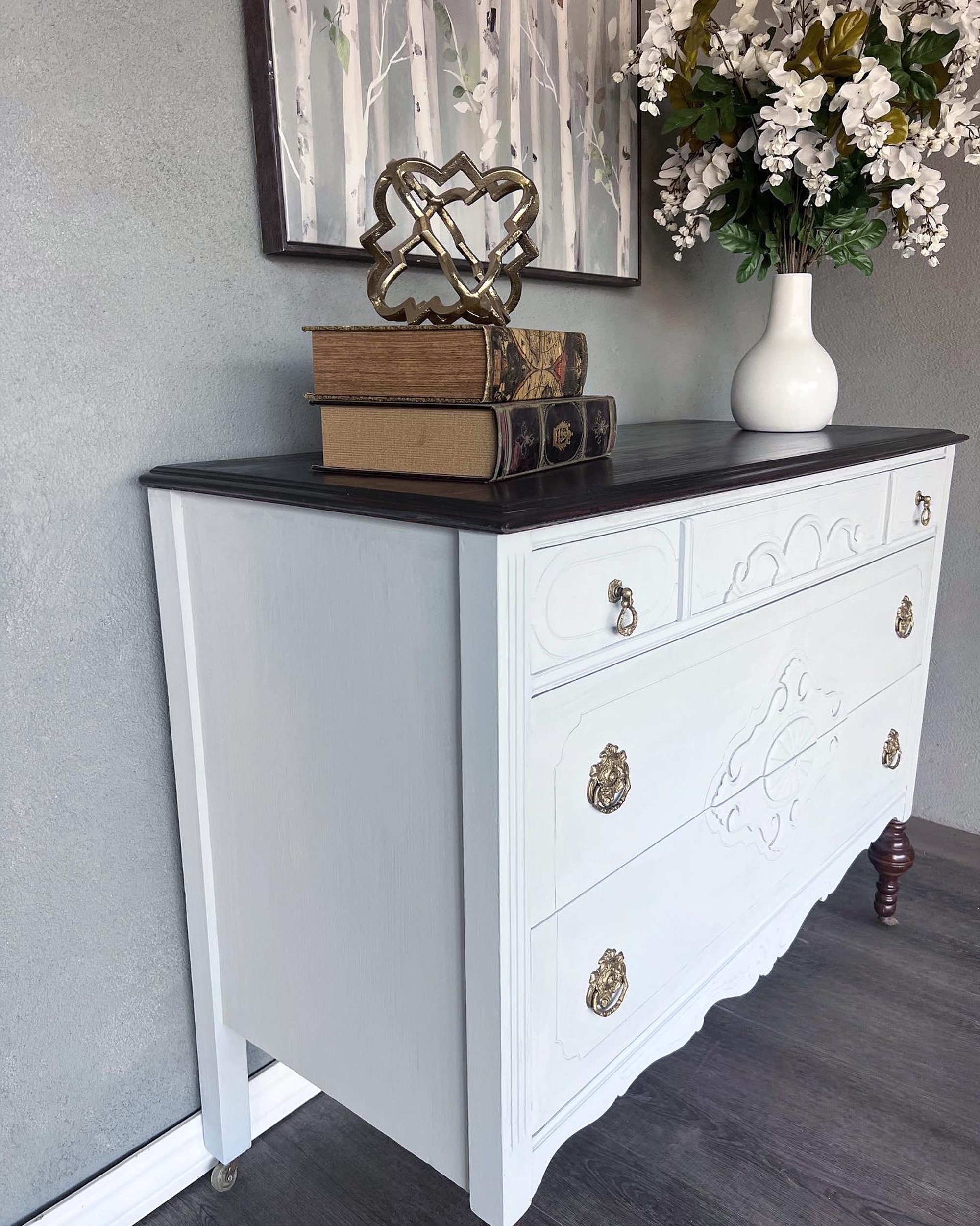 SOLD Antique Jacobean Dresser Etsy