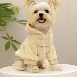 louis Vuitton Inspired Dog Jacket Hoodie Small Pet Brown Classic monogram  Dog Cat Coat Winter Pet dog Clothes