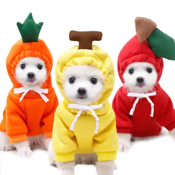 Haustier Halloween Kostüm, Hundekostüm, Katzenkostüm, Niedliches Haustierkostüm, Lustiges Hundekostüm, Hund Cosplay Kostüme, Obst Kostüm, Hundepullover