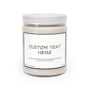 Custom Text Candle - 9oz Soy Candle