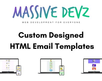 Custom Made Email Templates & Design Conversion | PSD Figma Photoshop Sketch | HTML CSS | Hire a Developer | Email Development