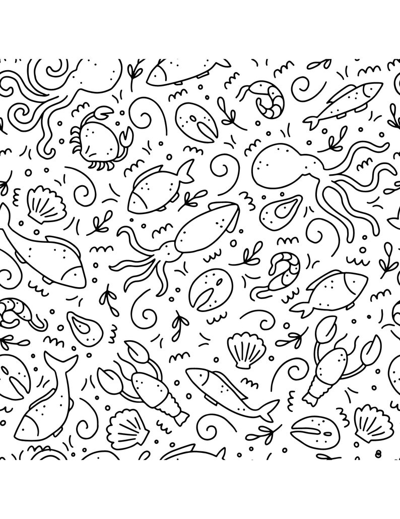 Fish Activity Sheets Etsy