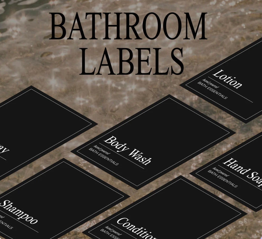 Bathroom Labels - Etsy