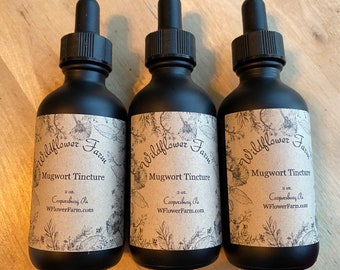 Mugwort Tincture (Artemisia vulgaris) - Harness the Herbal Wisdom of the Moonwort
