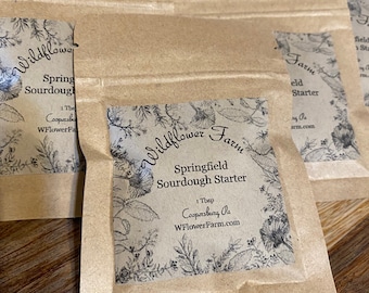 Organic Sourdough Starter, Springfield Sourdough Starter, Pennsylvania Sourdough Starter, Dehydrated Sourdough Starter