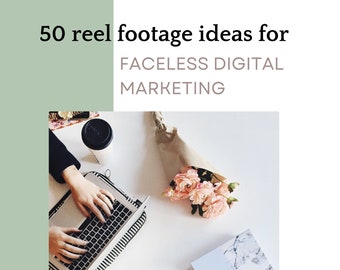 50 reel footage ideas for faceless digital marketing with PLR/MRR