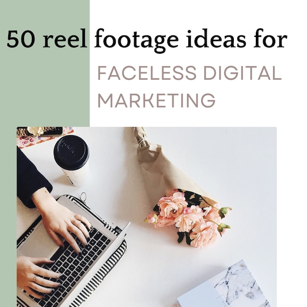 50 reel footage ideas for faceless digital marketing with PLR/MRR